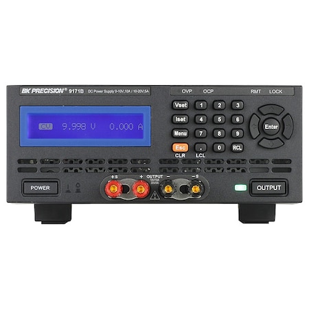 B&K Precision DC Power Supply 0-10V, 10A / 10-20V, 5A 9171B