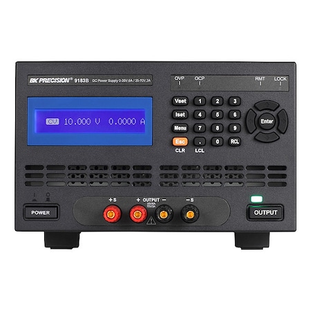 B&K Precision DC Power Supply 0-35V, 6A / 35-70V, 3A 9183B