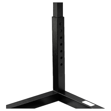 Carlisle Foodservice Adj. Single-Sided Sneeze Guard, 24", Blk 922403