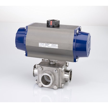 Vne Pneumatic Ball Valve, Pipe Size 1 1/2" 93C1.5C/100-5S1-XX