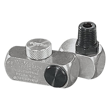 DYNABRADE Flow Control Swivel, 1/4" NPT 95734