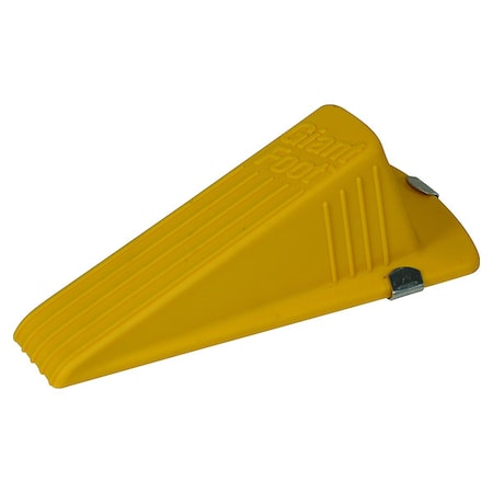 Giant Foot Door Wedge, Rubber, Yellow, 2"H x 3-1/2"W 00967