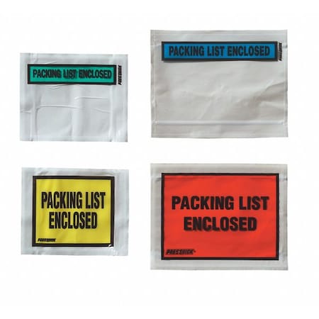Zoro Select Packing List Envelopes, Blue, PK1000 4UDP6