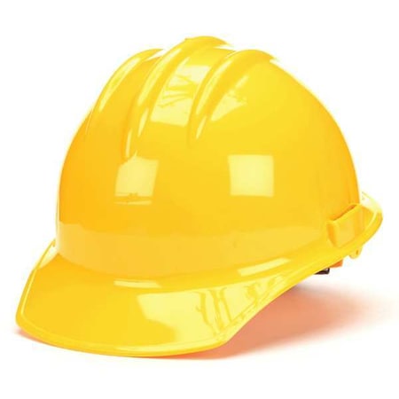 Bullard Hard Hat, Classic, Polyethylene, 6 Point Ratchet, Type 1, Class C, Yellow 30YLR
