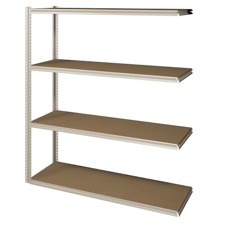 Tennsco Boltless Shelving Add-On, 48x36, 4 Shelf ZV7-4836A-4D SAND
