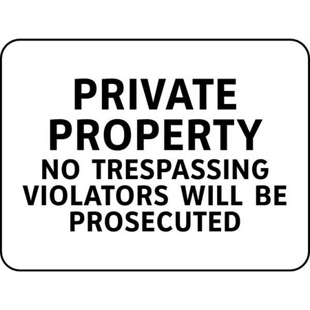 Electromark Security Sign, 7 in Height, 10 in Width, Vinyl, English Y1779860