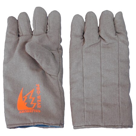 Salisbury PRO-WEAR Mechanics Style Gloves and Mit, Cotton and Nylon Palm, Gray AFG100