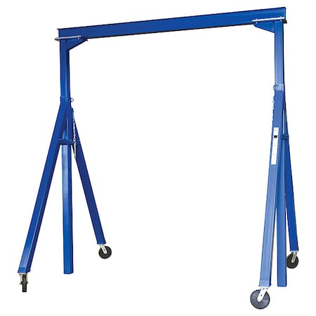Zoro Select Adj. Gantry Crane, Blue, 12.5 ft. Inside W AHS-2-15-14