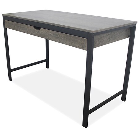 Workspace by Alera Modern Writing Desk, 47.24" x 23.62" x 29.92", Gray