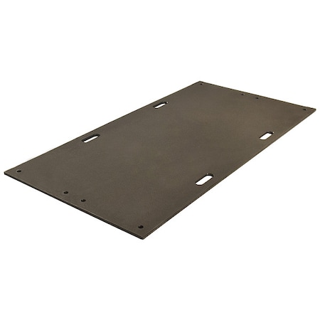 Checkers Ground Protection Mat, High Density Polyethylene, 3 ft W x 6 ft L, 1/2 in Thick AM36S1