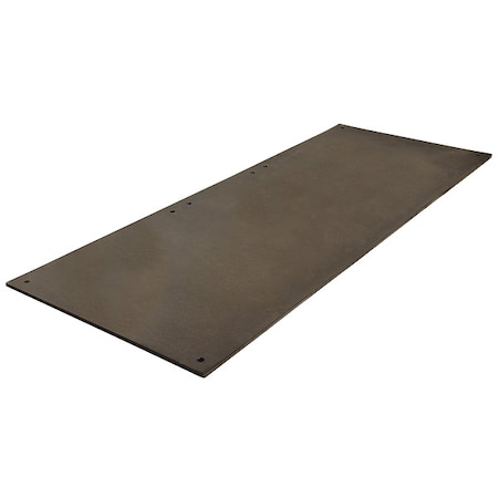 Checkers Ground Protection Mat, 1/2 in Thickness, High Density Polyethylene, Black AM38S1