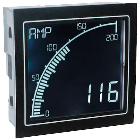 Trumeter Analog Panel Meter, AC, 68mm x 68mm, Screw APM-AMP-ANO