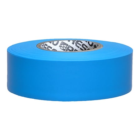 Zoro Select Flagging Tape, No Legend, Fluorescent Blue, 1 3/16 in Wide x 150 ft Length, Vinyl, 5 mil ARBG-200