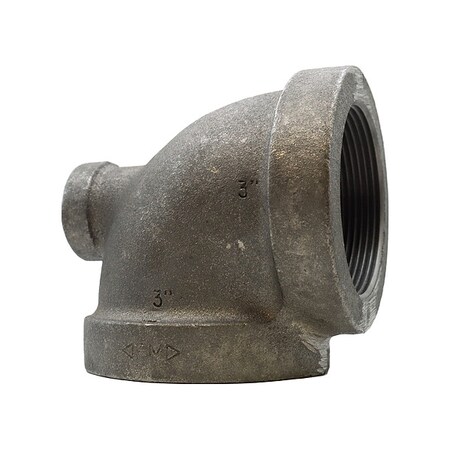 Anvil Reducing Tee Reducing Tee, 3" x 3/4" x 3" Pipe, FNPT, Cast Iron, Class 125 0300062809