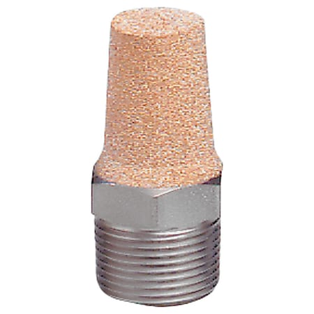 Arrow Pneumatics Muffler, Bronze, 1 1/4" Air Inlet, NPT ASP - 10