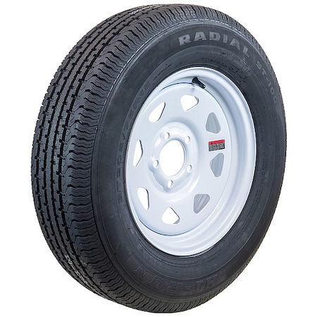 Hi-Run Trailer Tire Wheel Assembly, 15x5 5-4.5 ASR1204