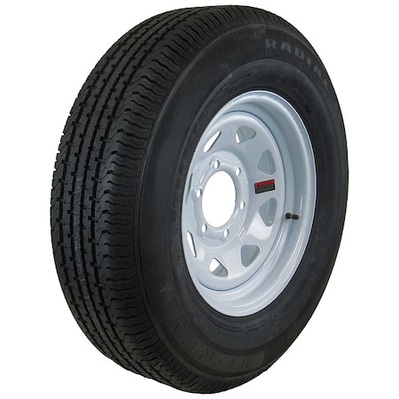 Hi-Run Trailer Tire Wheel Assembly, 15x6 6-5.5 ASR1205
