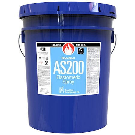 Sti Fire Barrier Spray, 5 gal., Blue AS205