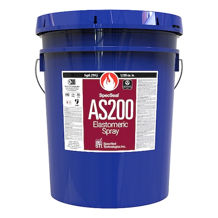 Specseal Fire Barrier Spray, Red, 5 gal, Class A AS205BR