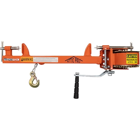 Supco Hand Winch, Spur Gear, No Brake, 250 lb. ATP1