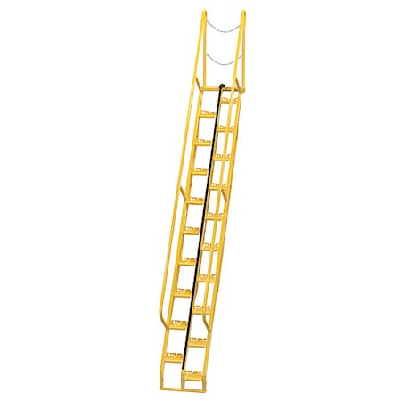 Vestil 186 1/8 in Overall H, Alternating Tread Stair Unit, Steel, 20 Steps, 350 lb Load Capacity ATS-12-56