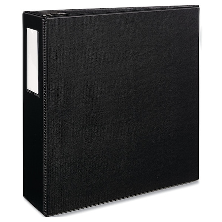 Zoro Select 4" Durable Binder, Black, 11 x 8.5 AVE08802