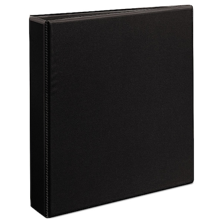 Zoro Select 1-1/2" Durable Binder, Black AVE09400