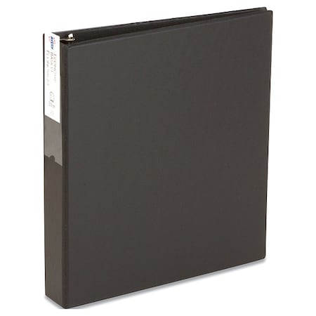 Zoro Select 1-1/2" Round Economy Binder, Black AVE04401