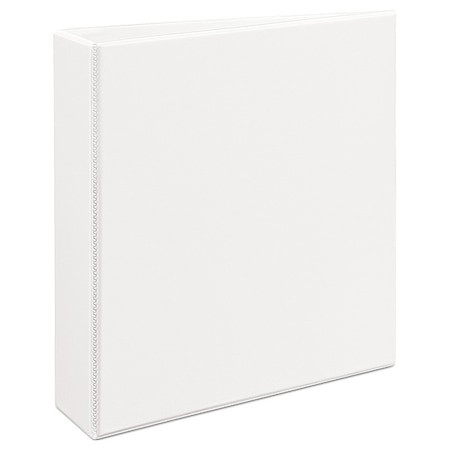 Zoro Select 2" Slant Ring Heavy Duty Binder, White AVE05504
