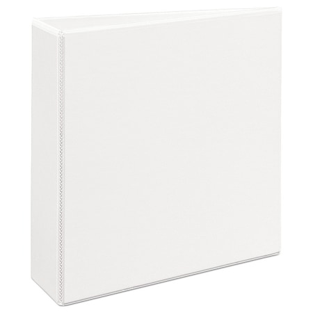 Zoro Select 3" Slant Ring Heavy Duty Binder, White AVE05604