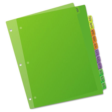 Avery Dennison Pre-Printed Index Divider Monthly, Pk12 11331