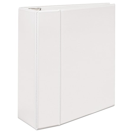 Zoro Select 5" D-Ring Binder, Heavy Duty, White AVE79106