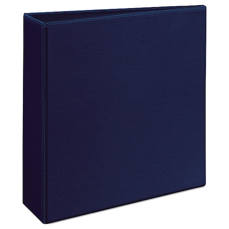 Zoro Select 3" D-Ring Binder, Heavy Duty, Navy Blue AVE79803