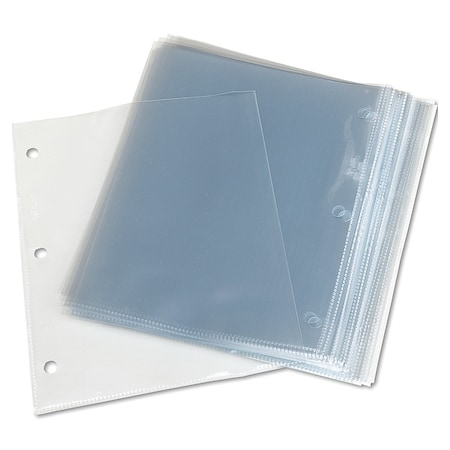 Avery Dennison Sheet Protector, 3-Hole, Clear, PK50 74203