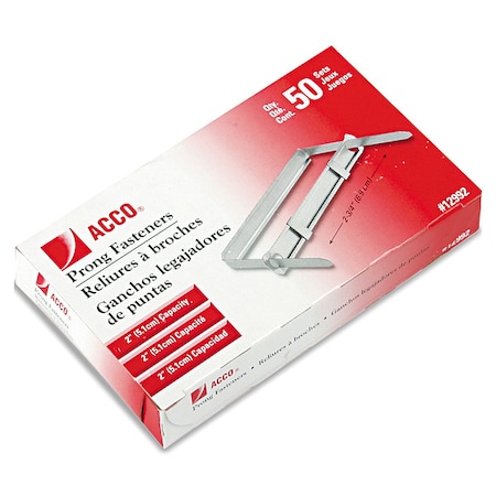 Acco Prong Fastener 2", 2 Pc., PK50 A7012992H