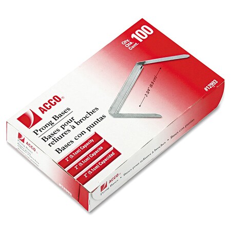 Acco Prong Fasteners Base, 2", PK100 A7012993H