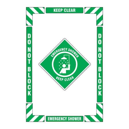 Accuform Floor Sign, Vertical Rectangle, English, PSR105 PSR105