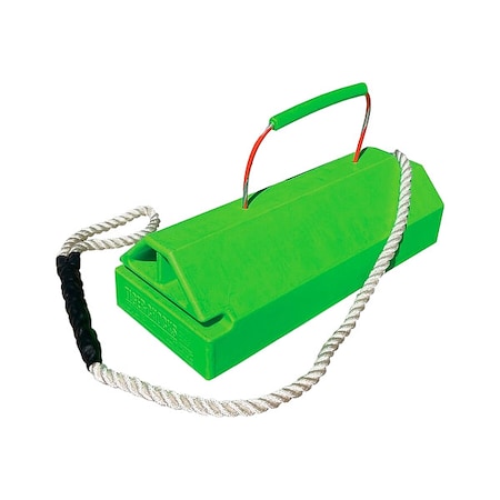 Checkers Commercial Aviation Chock, Green, 6" H AC6820QRRPCHFLG