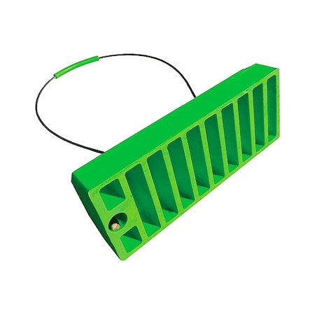 Checkers Aviation Chock, Green, 6 1/2" H AC6820QLRECHFLG