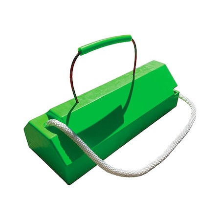 Checkers Aviation Chock, Green, 6" H AC6820LRRPCHFLG