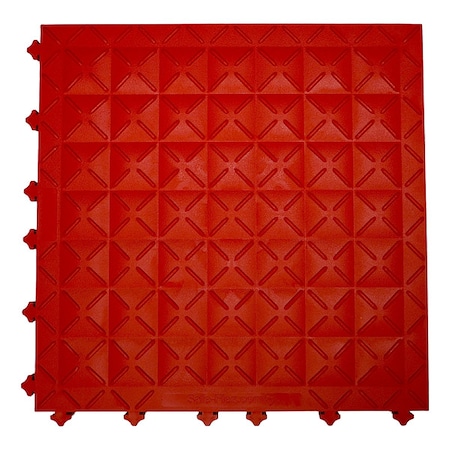 Ergo Advantage Safe-Flex Interlocking Antifatigue Mat Tile, 1 in Thickness, PVC, 10 PK A1-R