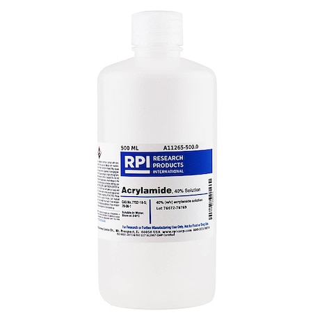 Rpi Acrylamide, 40 Percent Solution, 500mL A11265-500.0