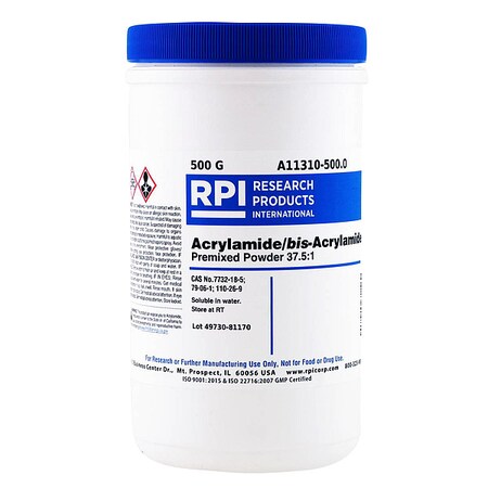 Rpi Acrylamide/bis-Acryl, 37.5:1 Powder, 500g A11310-500.0