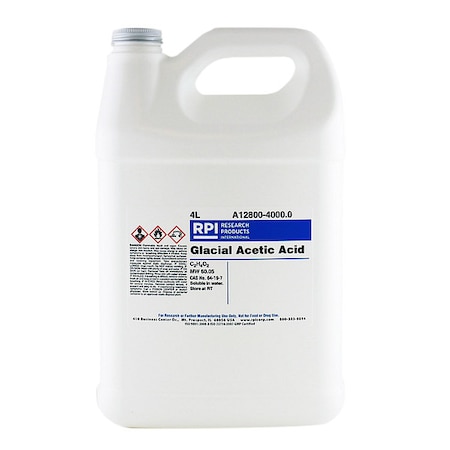 Rpi Acetic Acid, Glacial, 4L A12800-4000.0