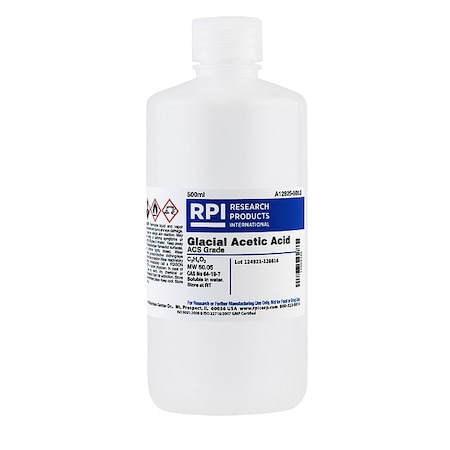 Rpi Acetic Acid, Glacial, 500mL A12825-500.0