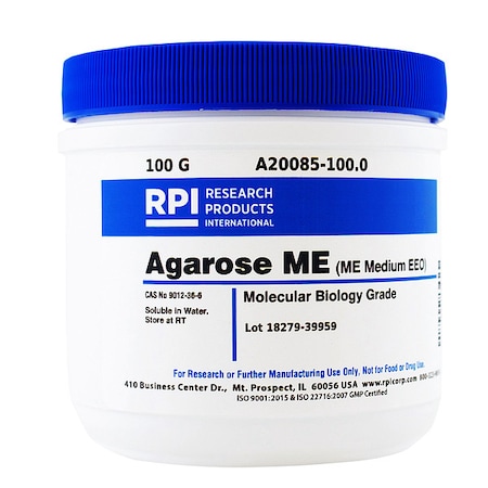 Rpi Agarose, Medium EEO, 100g A20085-100.0