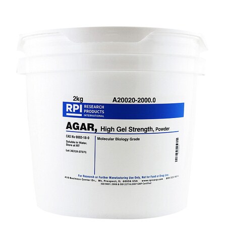 Rpi Agar, High Gel Strength, Powder, 2kg A20020-2000.0