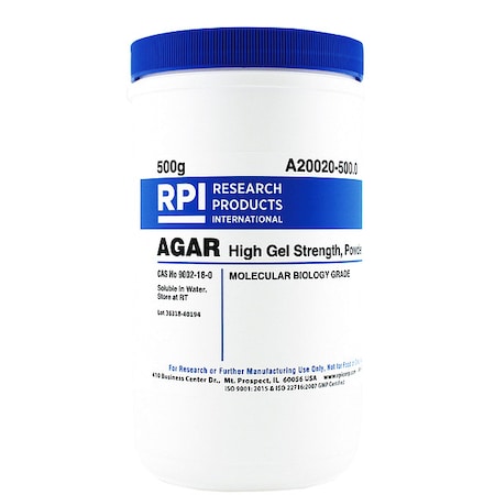 Rpi Agar, High Gel Strength, Powder, 500g A20020-500.0