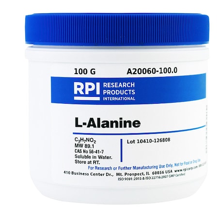 Rpi L-Alanine, USP Grade, 100g A20060-100.0