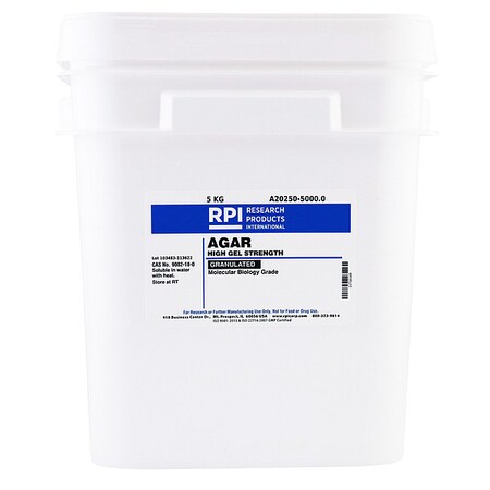 Rpi AGAR, Granulated, 5Kg A20250-5000.0